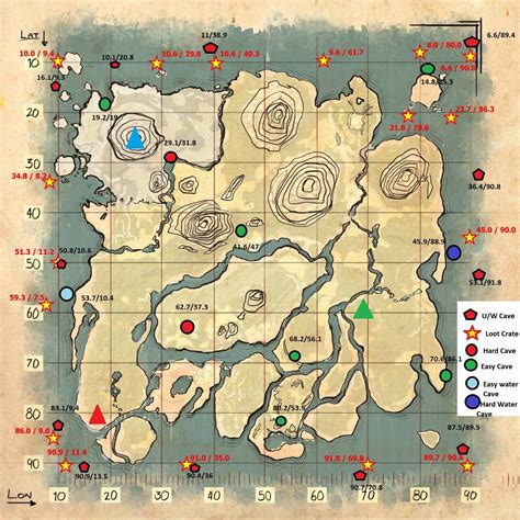 Ark cave map - Each cave contains an artifact. Collect a full set and you can warp to one of the three boss fights listed at the top from any of the obelisks. That’s what the colors indicate. It’s more late game stuff. If you’re new and want to try a cave, do the Hunter cave which is the easiest.